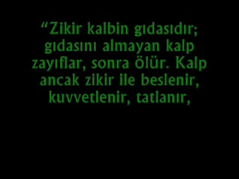 Nefs ve kalbin gidasi Zikir ( GAVS-I SANİ )