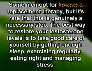 How To Overcome Male Menopause Andropause Naturally