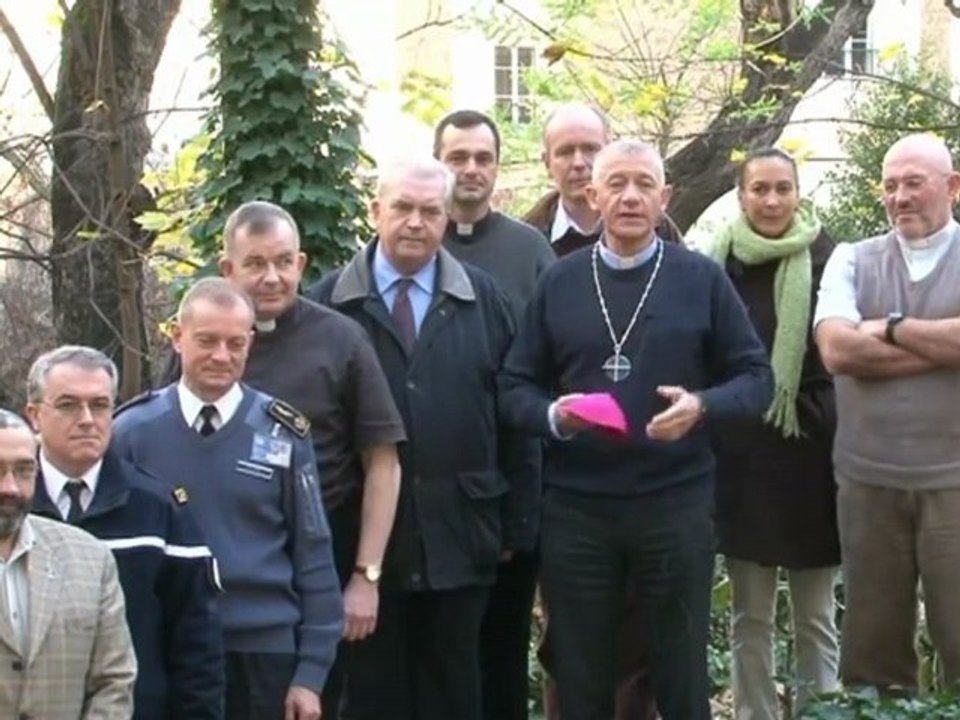 présentation des voeux de Noël par Mgr Ravel et le conseil