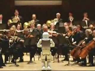 ASIMO, le petit robot chef d`orchestre