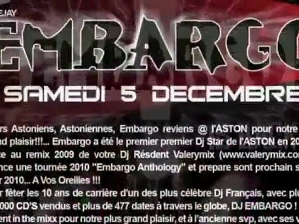 Embargo - Dj Set - Live @ Aston Club - Clubbing Anthology