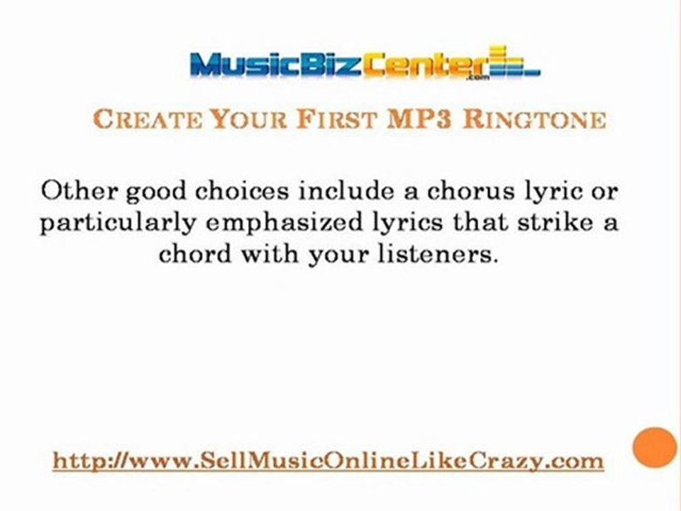 How to Create Your First MP3 Ringtone