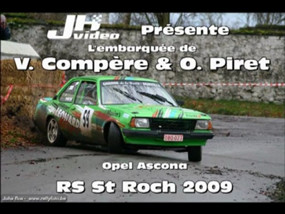 On board Vincent Compère - Opel Ascona - RS St Roch 2009