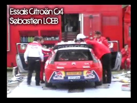Essais 2008 - Citroen C4 WRC - Sebastien LOEB