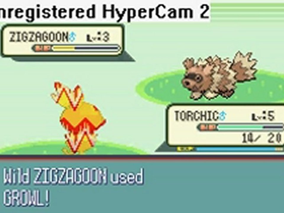 pokemon ruby zigzagoon  battle