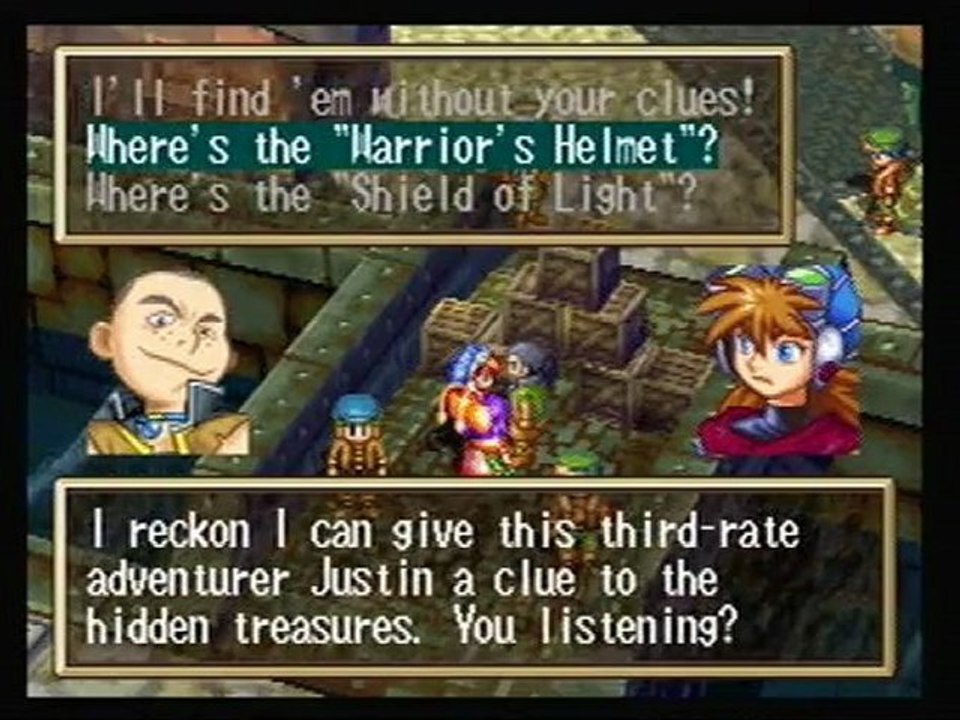 Let's Play Grandia: Part 2:  Our Hero Seeks Armaments