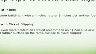Outdoor Wood Storage Shed Ramp TIps - Avoid Fatal Injury