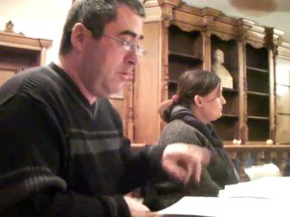 Patrick Bodoin au conseil municipal de Romans du 14.12.09