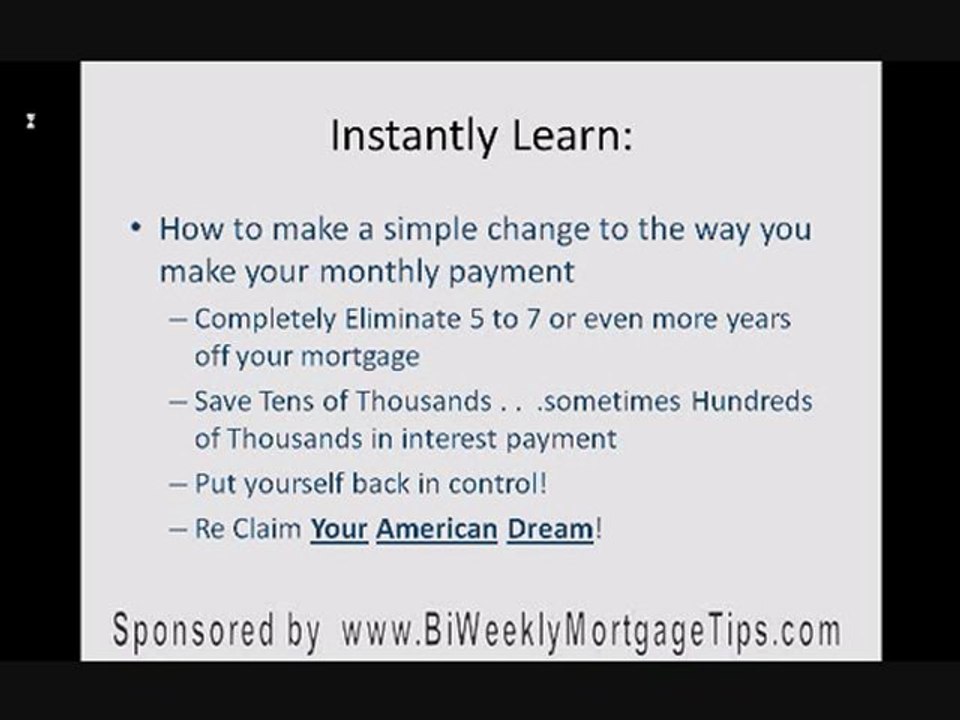 Biweekly Mortgage Basics Facts about 30 years mortgages