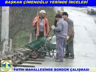FATİH MAHALLESİNDE BORDÜR ÇALIŞMASI