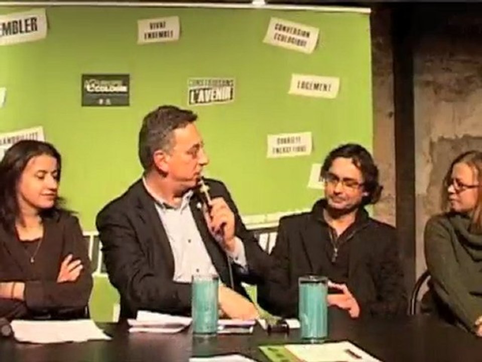 Mise en débat du programme d'Europe Ecologie le 14/12
