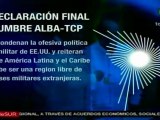 Acuerdos en declaracion final de la cumbre del ALBA