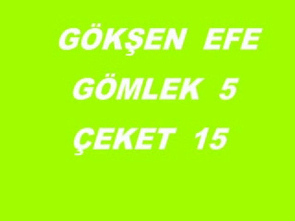 GÖMLEK 5 ÇEKET  15