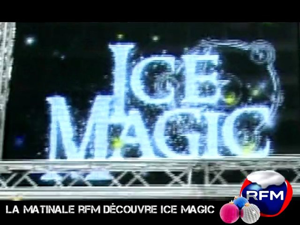 La Matinale RFM visite Ice Magic sur les Champs Elysées