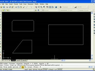 AutoCad Chamfer Komutu