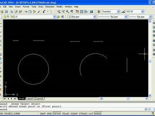 Autocad Break Komutu