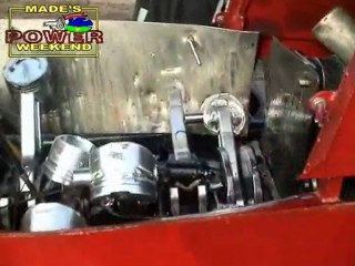 tracteur pulling broken engine