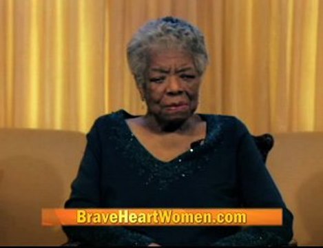 Dr. Maya Angelou Receives BraveHeart Courage Award!