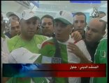 Les Supporteurs Algériens au départ de l'aéroport H.B