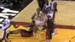 NBA Michael Beasley comes up with a huge block and takes it