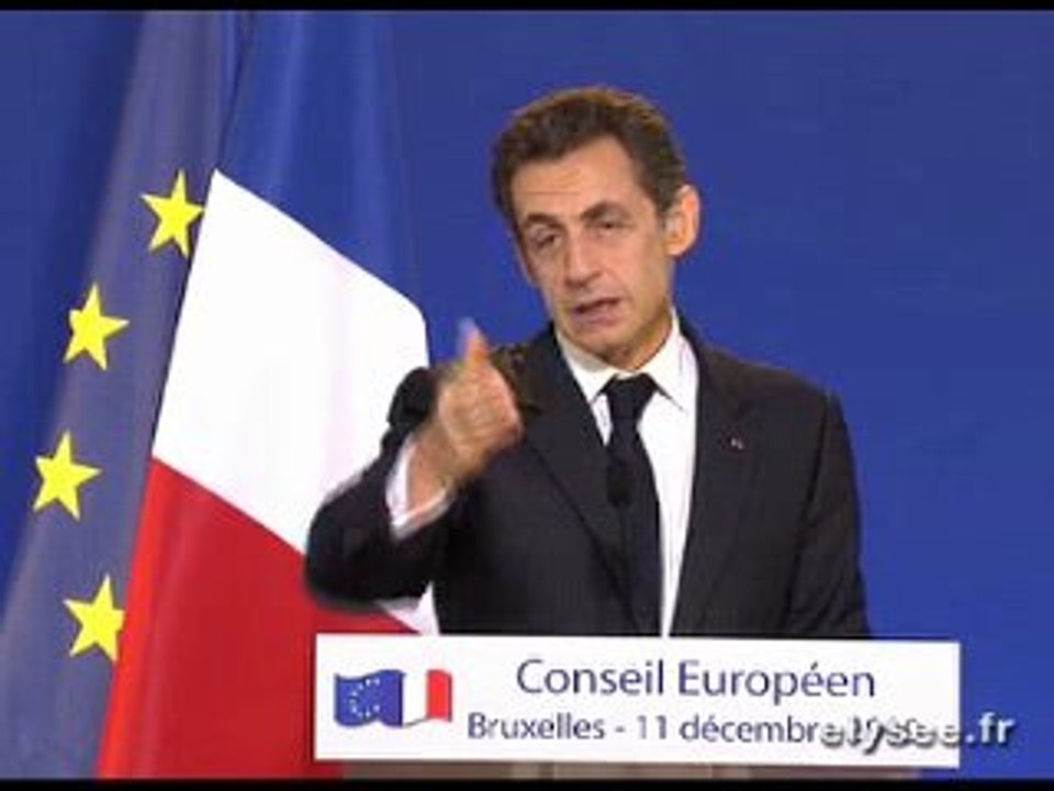 Conf Conseil européen à Bruxelles