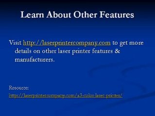 a3 Color Laser Printer - Do You Have The Facts