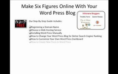 Free Guide To Set-Up A Profitable WordPress Blog