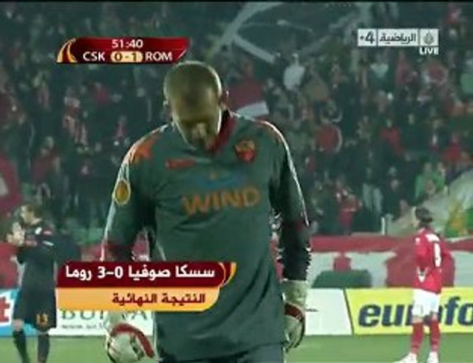 resumé cska sofia VS as rome