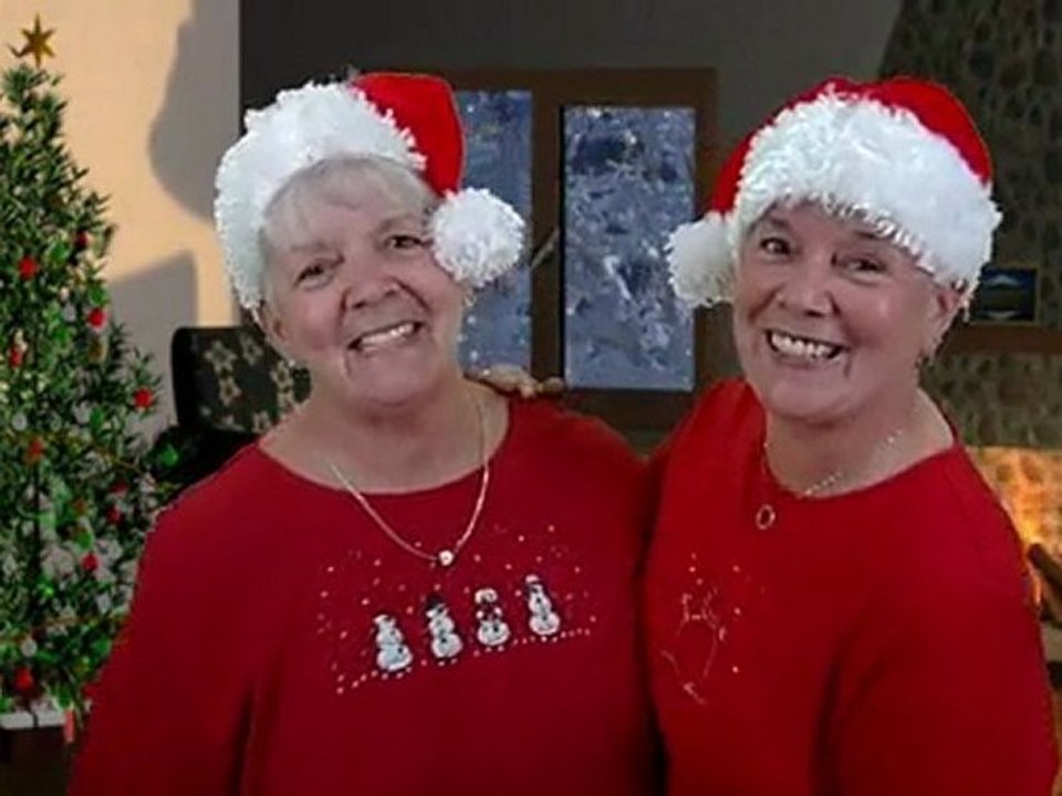 These ladies wish us a Merry Christmas and sing "Sisters"