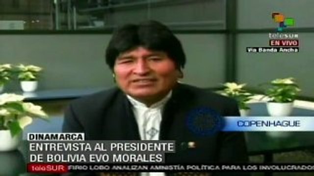 Evo Morales habla del capitalismo y el cambio climático