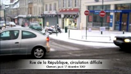 Clermont : Le centre-ville paralysé par la neige