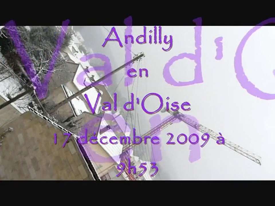 Neige en Ile de France le 17 décembre 2009 à 9h53