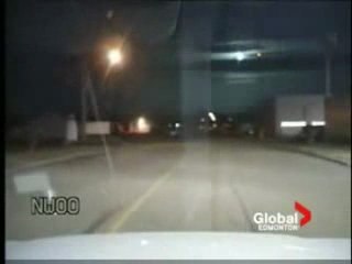 Un météore dans le ciel d'Edmonton