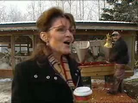 Un abattage de dindes lors d'une interview de Sarah Palin