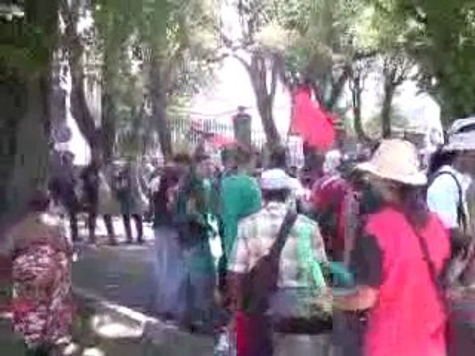 Manifestation devant la Préfecture de la Réunion