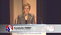 Congrès 09 - discours d'Annabelle Ferry