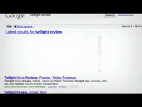 Google propose la recherche 'en temps réel'