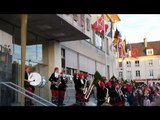 Le Père Noël dans le centre-ville de Saint-Lô