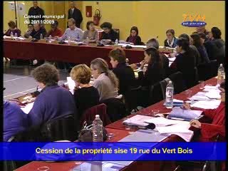 Conseil municipal 26/11/2009 - Questions 37 à 41