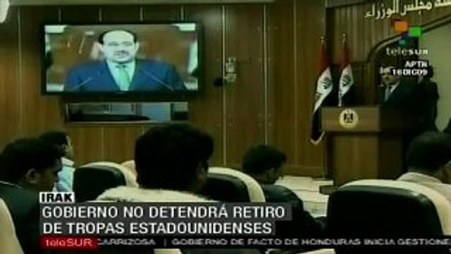Nuri Al-Maliki no impedirá el retiro de tropas de ocupación