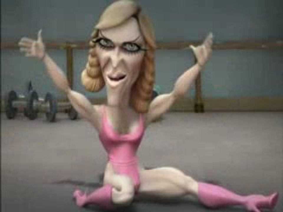 Madonna culturiste dans les 'Guignols' anglais