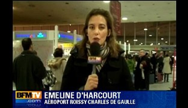 Neige : des voyageurs bloqués à Roissy