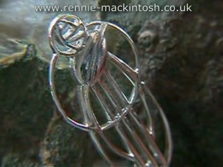 Silver Charles Rennie Mackintosh brooch DWA348 m1
