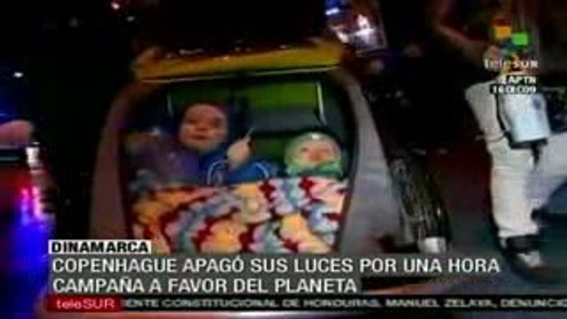 Apagon en Copenhague contra el cambio climatico