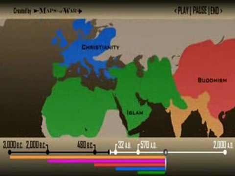 КАРТА РЕЛИГИЙ МИРА