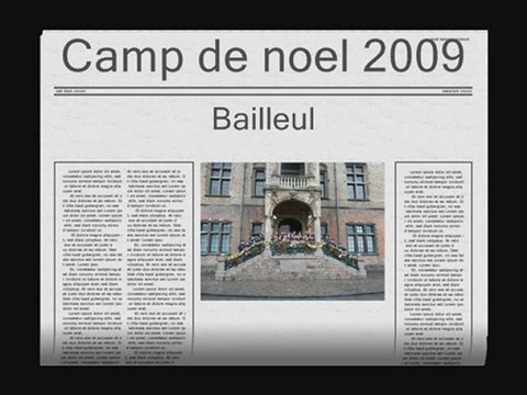 camp de Noel 2009 des EEDF lambersart à Bailleul