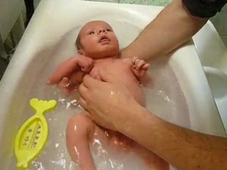 Pierre dans le bain