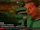 Brasil homenajeo a Ghiggia por su hazaña en el maracanazo