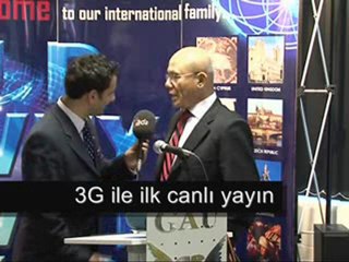3G ile ilk canlı yayın...