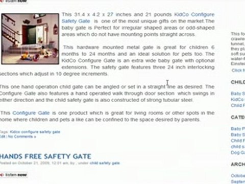 Christine introduces her first blog on child safety gate